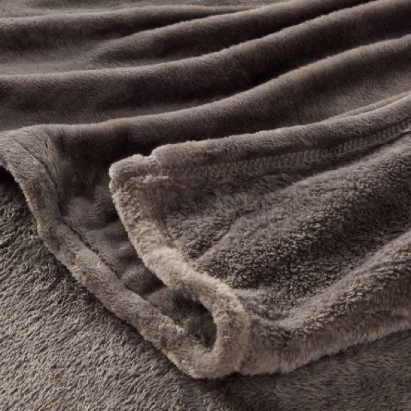 Microplush Bed Blanket Full/Queen Gray- Threshold™ - Picture 2 of 5